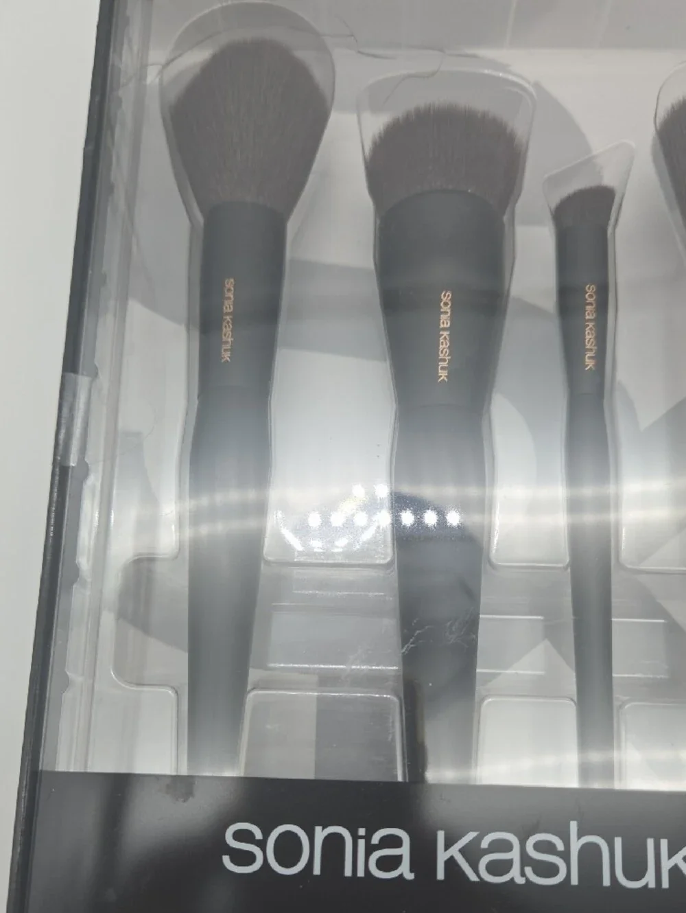 Sonia Kashuk Black Complete Face Brush Set - 4 Pcs